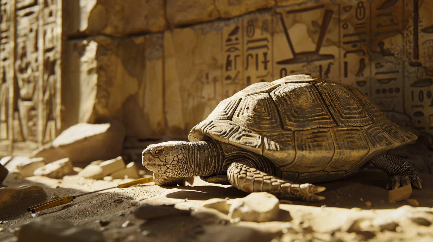 tortue sacrée de l'ancienne Égypte